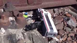 Lego 60051 on real train track Crashes [upl. by Kella235]