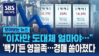 quot이자만 도대체 얼마야…quot 백기든 영끌족…경매 쏟아졌다  SBS  모아보는 뉴스 [upl. by Sanbo]