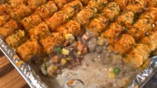 How to make Cheeseburger Tater tot Casserole [upl. by Khudari]