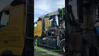 Amazing 💥 scrap trailer with crane  benne ferraille camion avec la grue  NEW REEL 👀 [upl. by Temp]