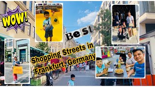 BEST SHOPPING STREETS IN FRANKFURT GERMANY  Walking Tour [upl. by Lorraine]