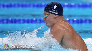 Leon Marchand concludes a DOUBLE GOLD day with 200m breaststroke win  Paris Olympics [upl. by Conway749]