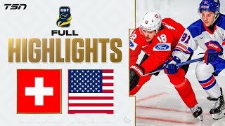 USA vs Switzerland FULL HIGHLIGHTS  2024 World Junior Championship [upl. by Rot]