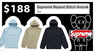 Week 9 Supreme Repeat Stitch Anorak Jacket  Tan  SPRINGSUMMER 2023 Supreme [upl. by Alegnasor]