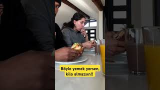 Böyle yemek yersen kilo almazsın shorts yemek kilo [upl. by Akisey]