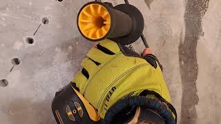 Tub drain slab work Part 3 Love this DeWalt Hammer Drill 20241031 175923 [upl. by Samala]