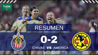 AMERICA FEMENIL SE LLEVA LA VICTORIA ANTE CHIVAS EN PARTIDO DE IDA  RESUMEN COMPLETO [upl. by Suedaht95]