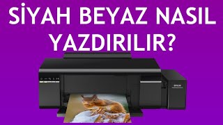 Epson Yazıcı Siyah Beyaz Nasıl Yazdırılır [upl. by Rot778]