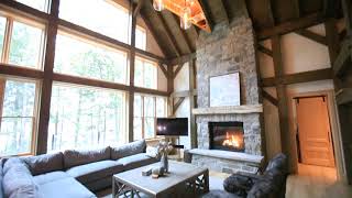 Timber Frame Home Tour Among the Trees Project [upl. by Tehc]