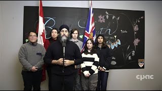 Jagmeet Singh on affordable housing immigration levels Quebec asylum seekers – January 18 2024 [upl. by Dunaville]