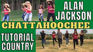 Alan Jackson Chattahoochee APRENDA A DANÇAR COUNTRY FÁCIL tutorial [upl. by Luca]