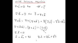 229 Electromagnetismo  Magnetostática  Vector potencial magnético [upl. by Iek471]