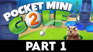 POCKET MINI GOLF 2 Gameplay Walkthrough PART 1 4K 60FPS PC ULTRA  AQUARIUM [upl. by Moorish]