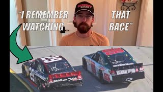 Ryan Blaney Remembers Dale Jr Kevin Harvick Martinsville Finish [upl. by Huskamp810]