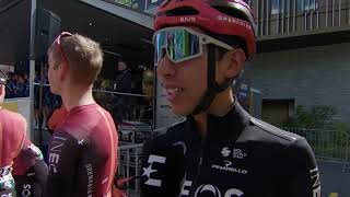 Egan Bernal  Entrevista en la salida  Etapa 4  Tour de Romandie 2024 [upl. by Keane]