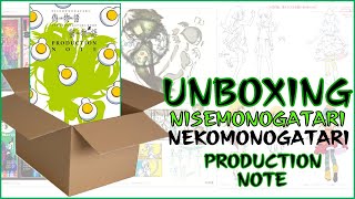 Unboxing  NisemonogatariNekomonogatari Kuro Production Note [upl. by Tnomad]