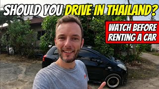 IS IT SAFE TO DRIVE IN THAILAND Our car rental experience  prices 🇹🇭 [upl. by Hedwiga]