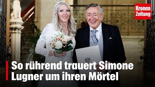 So rührend trauert Simone Lugner um ihren Mörtel  kronetv NEWS [upl. by Irrok754]