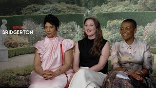 Ruth Gemmell Adjoa Andoh and Golda Rosheuvel on Bridgerton Season 3 [upl. by Woods]