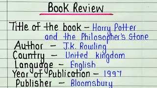 Harry Potter book review in english  Book review on Harry Potter and the philosopher’s stone [upl. by Adamek]