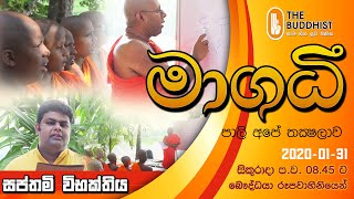 Maagadhi  මාගධී පාලි අපේ තක්‍ෂලාව  20200131  845 PM [upl. by Erlond304]