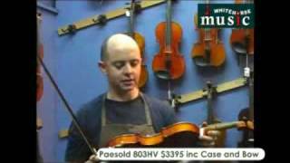 Paesold 803 vs H Gill Violin Review 3000 Range [upl. by Tichonn]