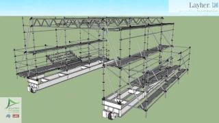 Mobile Scaffold Gantry in Tunnel [upl. by Enidaj]