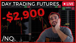 2900 Account Blown  Live Day Trading Futures [upl. by Natsreik]