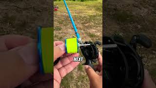 Using a Baitcast Reel  Removing backlashes Method number 2 baitcasting [upl. by Agna]