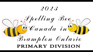 Primary Division Spelling Bee Canada in Brampton [upl. by Neyuh]