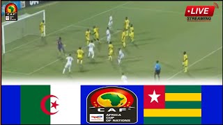 🔴LIVE  Algeria vs Togo • Live Stream Africa Cup Of Nations Qualifications2024 Full Match Analysis [upl. by Dekeles]