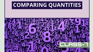 COMPARING QUANTITIES Ex83  Class7 [upl. by Airlie146]