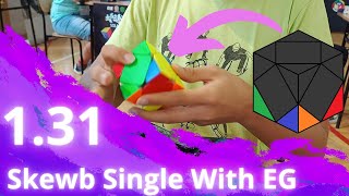 131 Skewb Single With EG [upl. by Walliw502]