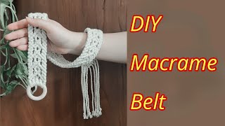 How to weave a macrame belt diy macrame belttutorialmacramebelt diycraft diymacrame [upl. by Ainadi]