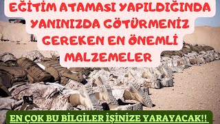 JANDARMA UZMAN ERBAŞ EĞİTİME GİDERKEN GÖTÜRMEMİZ GETEKEN MALZEMELER ÖNEMLİ BİLGİLER uzmançavuş jgk [upl. by Salchunas316]