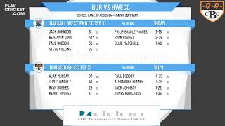 Burscough CC 1st XI v Halsall West End CC 1st XI [upl. by Weide]