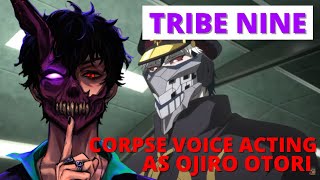 Corpse voice acting Ojiro Otori on the Tribe Nine anime Clip 1 [upl. by Yrrehs615]