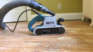 makita 9403 test hardwood floor maple [upl. by Adnocahs]