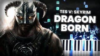 Dragonborn  The Elder Scrolls V Skyrim 10th Anniversary  Piano Arrangement [upl. by Kathye179]