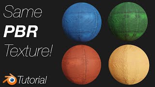 Change the Color and Design of Image Textures in Blender [upl. by Ycrep]