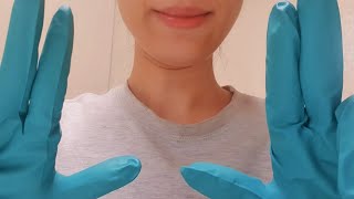 ASMR Cranial Nerve Exam With Latex Gloves 🧠🩺 eye ear test teeth checkup brain tapping focus test [upl. by Kenley]