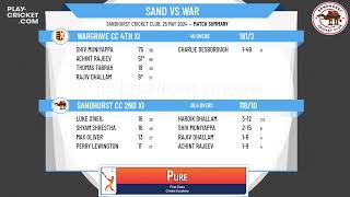 Sandhurst CC Berks 2nd XI v Wargrave CC 4th XI [upl. by Liu578]