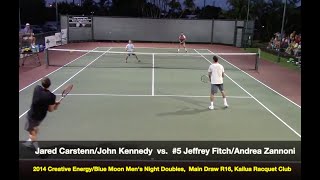 CarstennKennedy v 5 FitchZannoni R16 HLTS  2014 Creative EnergyBlue Moon Mens Night Doubles [upl. by Atsok]