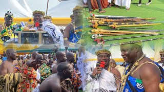 Elmina Edina Bakatue Festival 2024 See How Edina Omanhene Punish His SubChiefs In The Durbar Grand [upl. by Alihet]