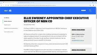 New NBN CEO appointed  ex VOCUS CEO Ellie Sweeney [upl. by Yerak]