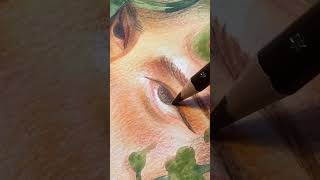 how i layer paint  colored pencils [upl. by Yrrag]