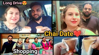 vlog27  Long Drive😍 Chai Date🥰🧿 Full On Masti🤣vlogdeepook [upl. by Euh]