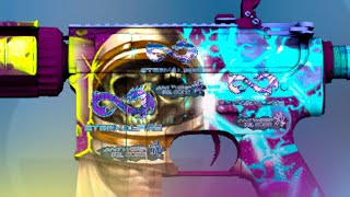 M4A4  Desolate Space Sticker Combinations  CSGO [upl. by Ecikram536]