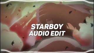 Starboy  Slowed amp Reverb   The Weeknd  Edit Audio [upl. by Dacy]