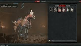 Diablo 4 PvP Mount Armor Cosmetics  Spectral Charger Horse amp Demonic Warlords Barding [upl. by Yenolem773]